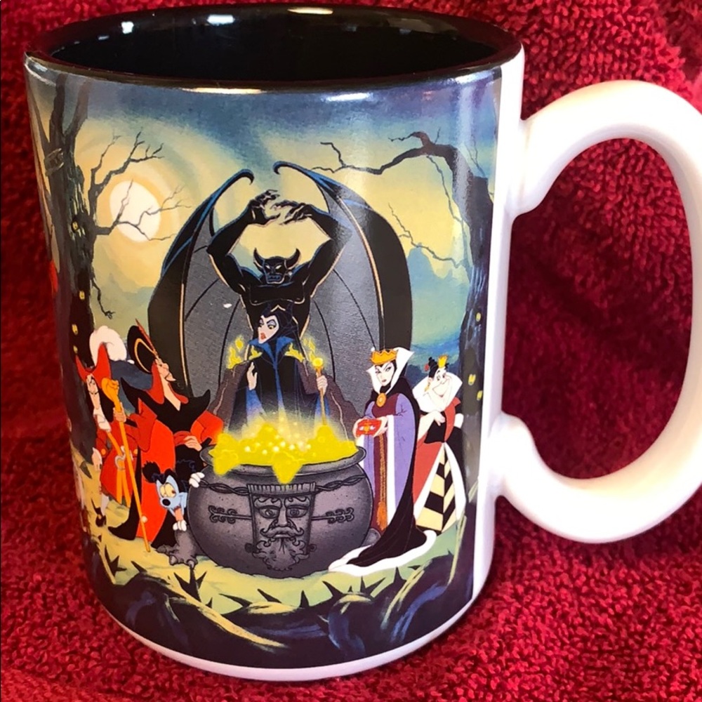 RARE antique Disney Villains coffee mug